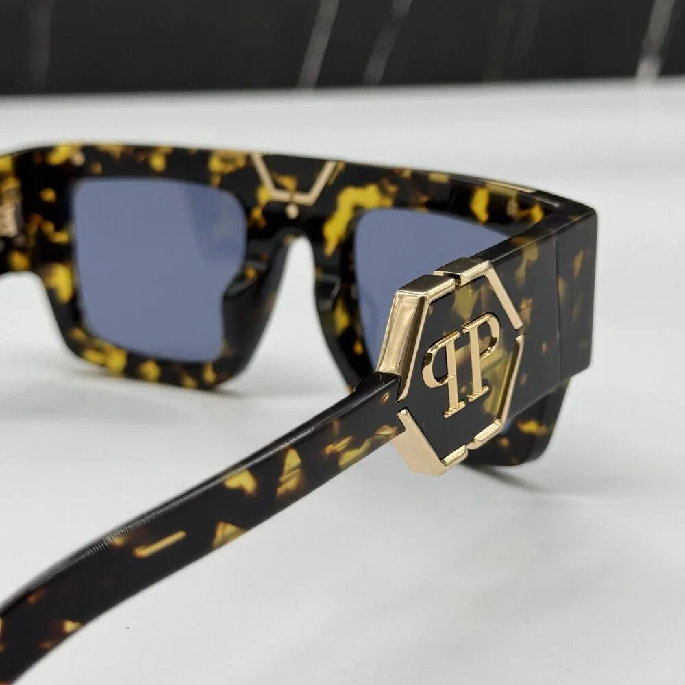 NEW SPP092M 0781 PHILIPP PLEIN GLOOM HAVANA MEN SUNGLASSES